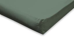 Topmatras Hoeslaken Katoen Perkal - Hoeslaken 90x220cm - Grenat Green - Topper Hoeslaken