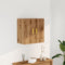 vidaXL - Wandkast - 60x31x60 - cm - bewerkt - hout - artisanaal - eikenkleurig