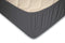 Topper Hoeslaken Jersey Katoen Stretch - antraciet 120/130/140x200cm - Twijfelaar - 2 Persoons