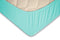 Topper Hoeslaken Jersey Katoen Stretch - aqua 180x210/220cm - Lits Jumeaux