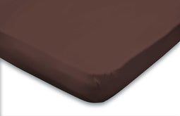 Topper Hoeslaken Jersey Katoen Stretch - bruin 160x210/220cm - Lits Jumeaux
