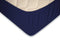 Topper Hoeslaken Jersey Katoen Stretch - donker blauw 140x210/220cm - 2 Persoons