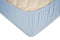 Topper Hoeslaken Jersey Katoen Stretch - licht blauw 180x200cm - Lits Jumeaux