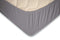 Topper Hoeslaken Jersey Katoen Stretch - licht grijs 120/130/140x200cm - Twijfelaar - 2 Persoons