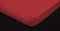Topper Hoeslaken Jersey Katoen Stretch - rood 160x200cm - Lits Jumeaux