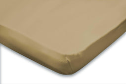 Topper Hoeslaken Jersey Katoen Stretch - zand 140x210/220cm - 2 Persoons