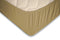 Topper Hoeslaken Jersey Katoen Stretch - zand 160x200cm - Lits Jumeaux