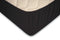 Topper Hoeslaken Jersey Katoen Stretch - zwart 120/130/140x200cm - Twijfelaar - 2 Persoons