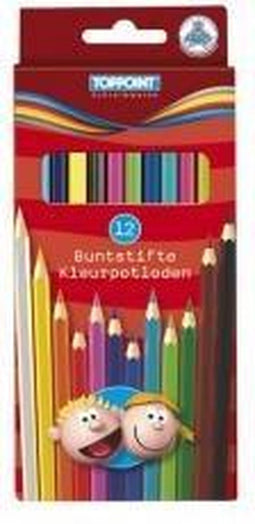 Toppoint Kleurpotloden lang 12 stuks
