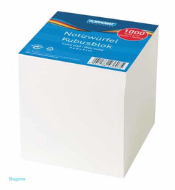 Toppoint Kubusblok Navulling 9x9x9 1000 Vel Wit
