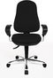 Topstar bureaustoel Support SY, zwart, basis uit chroom