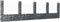 vidaXL - Schanskorf - U-vormig - met - 5 - palen - 500x20x100 - cm - ijzer