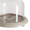 Taartplateau 23 x 23 x 21 cm Kristal Natuurlijk Hout