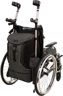 Torba Go Rolstoel & Scootmobieltas - GO De Luxe - Groot - Grijs met Zwarte streep