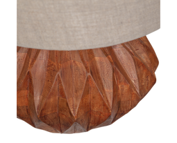 Torin Tafellamp Carved Naturel - WOOOD Exclusive