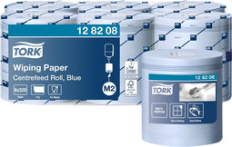 Tork centerfeed poetsrol 1-laags 320m - blauw - 6 rollen