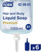Tork Hair & Body zeep, Shampoo & douchegel, S1 premium, 6 x 1000 ml (420601)
