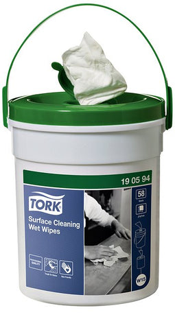 Tork - Reinigingsdoekjes surface w15 sterke textuur wit 190594 | 4 stuks