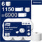 Tork toiletpapier SmartOne 2-laags 1150 vellen systeem T8 pak van 6 rollen