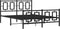 vidaXL - Bedframe - met - hoofd- - en - voeteneinde - metaal - zwart - 140x200 - cm