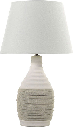 TORMES - Tafellamp - Beige - Porselein