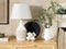 TORMES - Tafellamp - Beige - Porselein