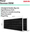 TORNASOL® Zelf te installeren zonneset 600W, x2 flexibele ultralichte monokristallijne zonnepanelen 310W-1000V, IP68 bescherming, schuko-aansluiting | MC4 kabel, aanbevolen voor balkongebruik