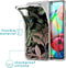 iMoshion Hoesje Geschikt voor Samsung Galaxy A71 Hoesje Siliconen - iMoshion Design hoesje - Groen / Roze / Dark Jungle