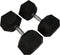 Torque USA Rubber Hexagon Dumbbell - per stuk 42.5 kg