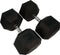 Torque USA Rubber Hexagon Dumbbell - per stuk 47.5 kg
