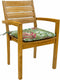 Toscane kussen 46x46 Cala green natural outdoor finishing