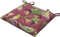 Toscane kussen 46x46 outdoor Jasmijn bordeaux