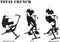 Total Crunch Fitnessapparaat voor Cardiotraining en Krachttraining - Full Body Training - Buikspiertrainer - Hometrainer Fitness - Rugtrainer