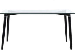 TOTHAM - Eettafel - Zwart - 90 x 150 cm - Veiligheidsglas