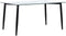 TOTHAM - Eettafel - Zwart - 90 x 150 cm - Veiligheidsglas