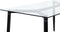 TOTHAM - Eettafel - Zwart - 90 x 150 cm - Veiligheidsglas