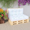 vidaXL - Palletkussens - 2 - st - stof - bladpatroon