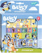 Totum Bluey stickers met speelachtergrond - stickerset universele stickers - 3 vellen en speeldecor