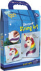 Totum Bright lights string art unicorn - eenhoorn lichtschilderijtje maken met katoen string art - Totum home deco knutselset