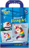 Totum Bright lights string art unicorn - eenhoorn lichtschilderijtje maken met katoen string art - Totum home deco knutselset