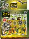 Totum Dino stickers dinosaurus stickerset - 3 vellen en speelachtergrond