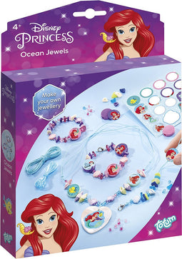 Totum Disney Princess Zeesieraden maken armbandjes maken knutselset 3 armbandjes en halsketting cadeau tip