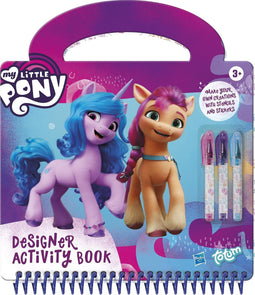 Totum My Little Pony Designer doeboek vakantieboek tekenen schrijven stickeren - incl. sjablonen en gelpennen 23 x 25 cm Sint schoencadeau