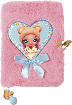 Totum NaNaNa surprise fluffy dagboek met slot notitieboek secret diary gehiem dagboek A5 roze blauw hart Sarah Snuggles cadeautip