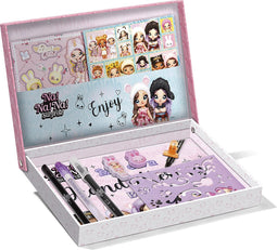 Totum nanana surprise teken en schrijfset kinderen hand lettering kalligrafie schrijfboek met voorbeelden en pennen