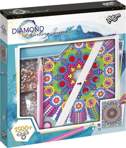 Totum Notitieboek mandala - diamond painting dagboek schrijfboek - knutselen creatief cadeautip