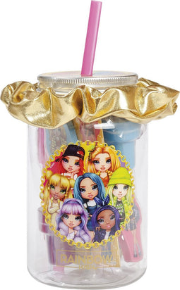 Totum Rainbow High stationery surprise drinkbeker met teken accessoires en gouden haarscrunchie cadeauset