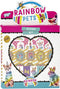 Totum Stickerset Rainbow Pets met speelachtergrond - Junior Papier 3 vellen - dieren