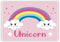 Totum Unicorn sieradendoosje kids beauty doosje versieren knutselen cadeau tip - 15 x 10 x 10 cm mozaïek