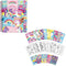 Totum Unicorn sticker puzzel boek stickeren op nummer incl. kleurplaten A5 harde kaft en ringband - sticker by number